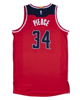 2014-15 Paul Pierce Game Used Washington Wizards Road Jersey from Playoffs